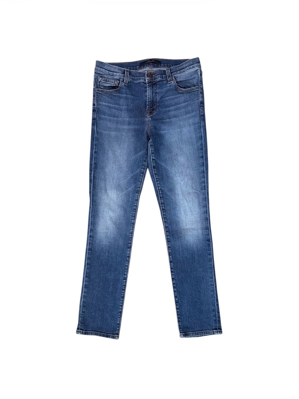 J Brand Light Blue Denim Jeans with Contrast Stitching
